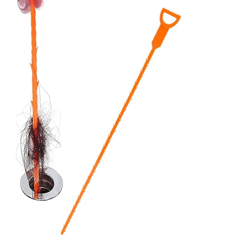 Removedor de obstrucciones de drenaje de cabello - Herramienta de limpieza de tuberías reutilizable, removedor de obstrucciones de drenaje de baño