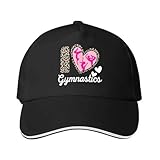 Photo Gallery unisex vintage e classico carino i love gymnastics berretto da baseball per donna stampa leopardata con design silhouette rosa, 100% poliestere traspirante elasticizzato resistente e confortevole Photo Gallery unisex vintage e classico carino i love gymnastics berretto da baseball per donna stampa leopardata con design silhouette rosa, 100% poliestere traspirante elasticizzato resistente e confortevole