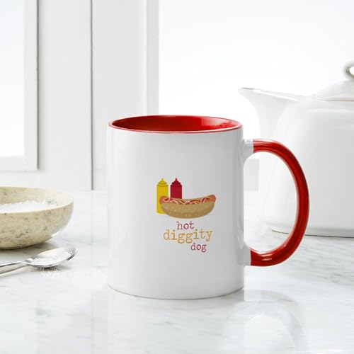 Taza de cerámica 11 oz color blanco CafePress miniatura 6