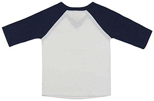 Image of ToBeInStyle Kids Boys Girls Cotton Jersey Contrast Raglan V-Neck Tee T-Shirts