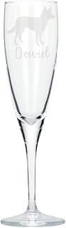 Personalised Koolie Engraved Champagne Glass, Dog Gift for Men, Gift for Women