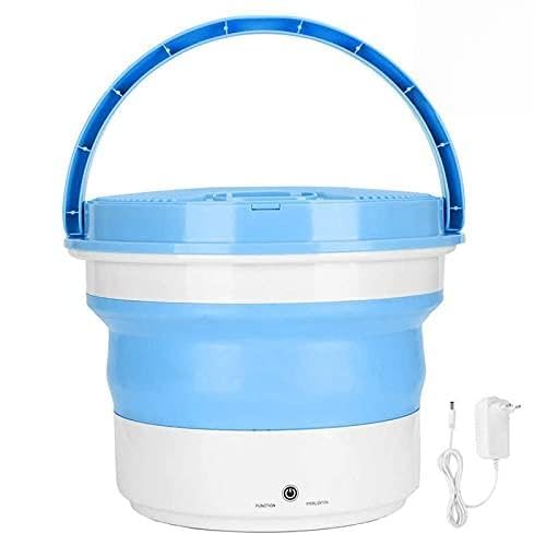 xuejuanshop Mini Lavadora Mini Lavadora Plegable Plegable Lavadora de lavandería 15 Minutos Limpieza rápida para Calcetines Ropa Interior Lavadora de Ropa Interior (Color : Blue, Plug Type : EU)
