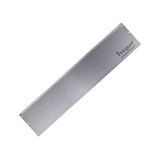 innogard 6001-001 – Rasenkante schmal – aus Alu-Zink – 100 x 0,1 cm Beet-Einfassung, Korrosionsschutz, 14 cm Höhe