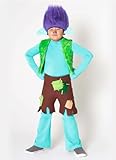 CHASING FIREFLIES Branch Premium Trolls the Movie Costume for Boys, 7-8