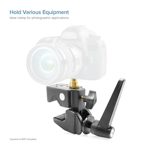 Image of PHOTOMAX C Clamp with Metal Stud Universal 1 /4 inch & 3 /8 inch Screw for Multi Purposes, 40 Lbs High Loading Super (C Clamp with Metal Stud Universal)