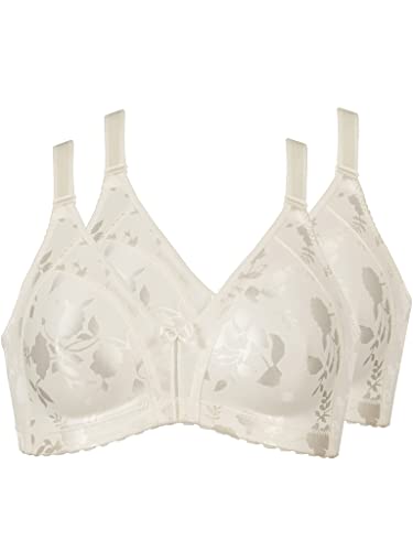 Preisvergleich Produktbild Naturana Minimizer Soft-BH in Blumenmuster - 2er Pack 80 Champagner C