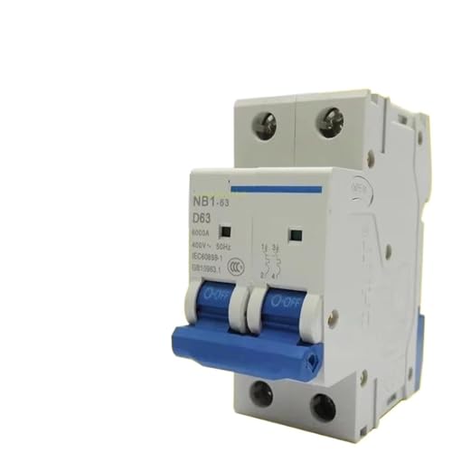 Disjoncteur NB1-63 2P Type D 16A haute protection moteurs