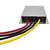DC 24vから12vへの降圧 10A 電圧トランス トラック カー電源アダプター コンバーター 減速機 レギュレーター オートバイ トラック 車両 ボート ソーラーシステム 防水（DC15-40V入力） (10A)
