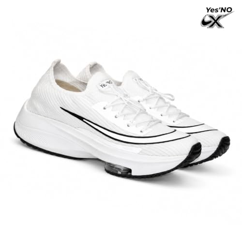 Yes’NO Store Yes’No Men's White Sports Shoes - Image 5
