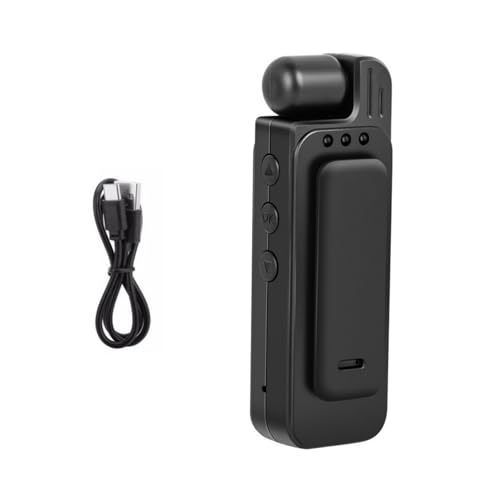 Filmadora vestível com câmera policial de visão noturna, mini câmera corporal 1080p