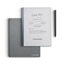 reMarkable Essentials Bundle Gray | reMarkable 2 Paper Tablet | Includes Black and White 10.3 Writing Tablet, Marker Plus Pen with Eraser, Book Folio Cover in Gray Weave