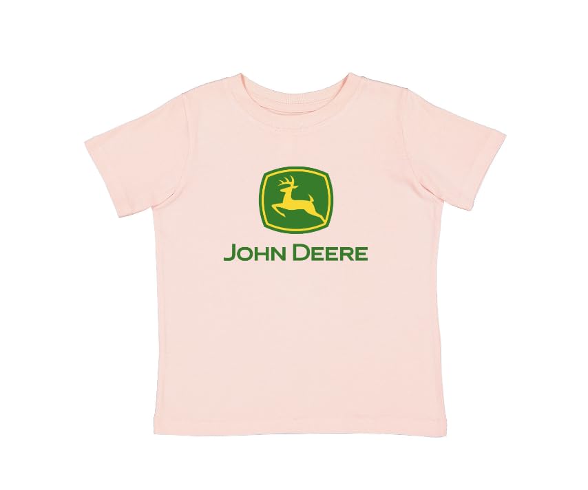 John Deere Youth Girls Light Pink Logo T-Shirt