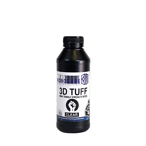 Monocure 3D Rapid Tuff 3D Resin for Low Power UV 3D Printers (Clear, 1L)