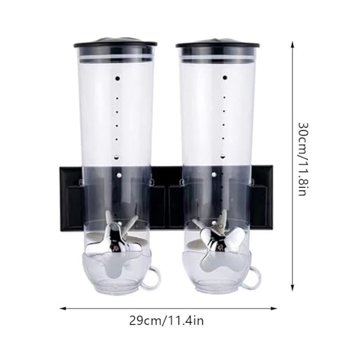 Dispenser per cereali, contenitore per riso da parete, contenitore multi-scomparto per snack e cereali, design ermetico