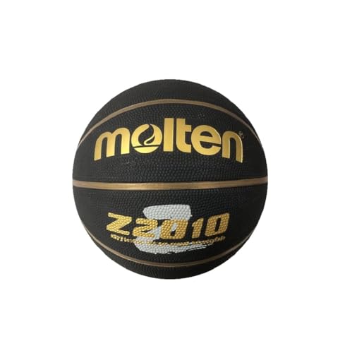 Molten B7Z2010-KZ Basketball Z2010 No. 7 Ball, Boys Over Junior High School Students, Black x Gold, Rubber