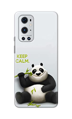 Image of PRINTFIDAA� Printed Hard Back Cover Case for OnePlus 9 Pro Back Cover (Cartoon Panda) -2808