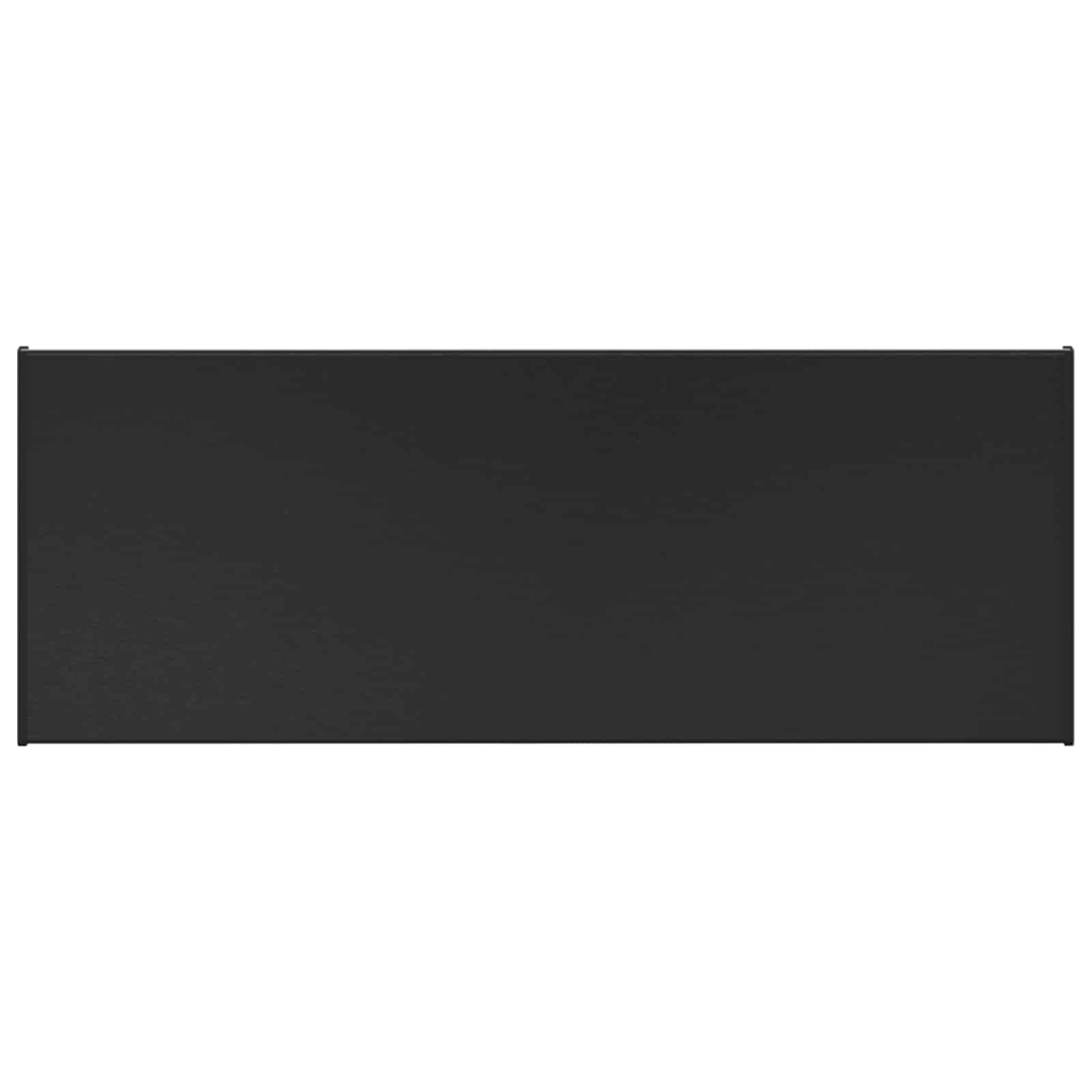 Parapet z PCW, czarny, 100 x 30 x 4,5 cm