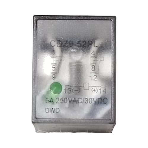 Relais intermédiaire CDZ9-52PL 24V avec témoin LED lumineux pour tableau