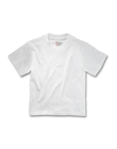 Hanes Toddler Boys' Crew Undershirts 5-Pack, 2T/3T-White
