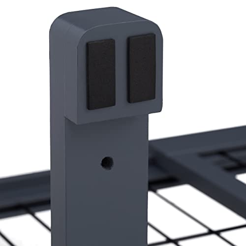 Relaxdays Absperrgitter, ausziehbares Schutzgitter, Treppe & Tür, HxB: 56 x 70-108 cm, freistehend, Kinder & Hunde, grau