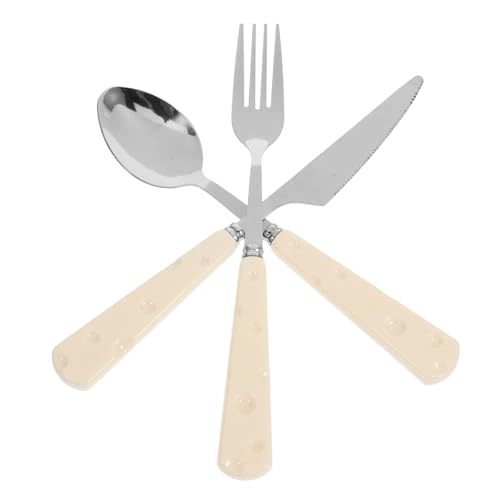 CONGARTENO Chic Modern Stainless Steel Cutlery Set Forks Spoons Knives Vintage Style for Daily Use and Special Gatherings