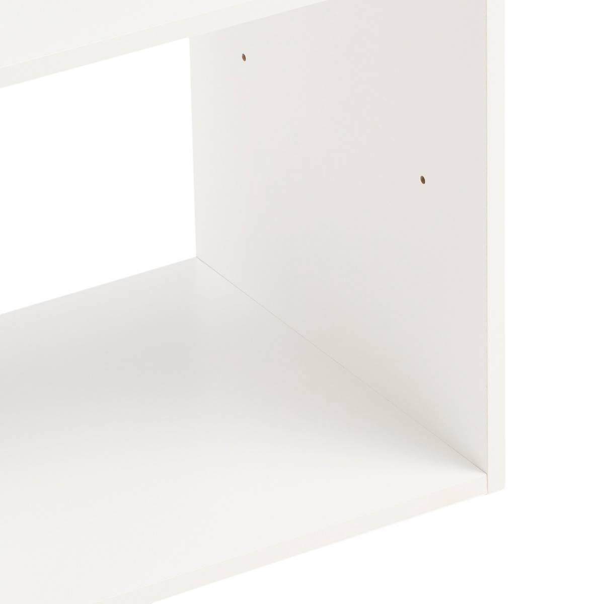 5five - Estantería Mix'n Modul de 6 compartimentos - Efecto madera blanca - Almacenamiento práctico y práctico - An. 67,5 x Pr. 32 x Al. 100,5 cm - Salón, oficina, dormitorio