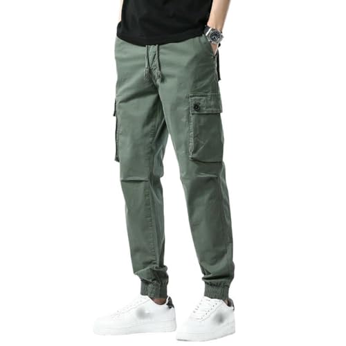 Pantalon cargo homme tendance coréen minimaliste amincissant décontracté
