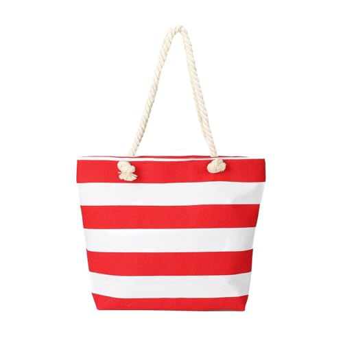 Sac à bandoulière de plage rétro pour femmes grand fourretout zippé