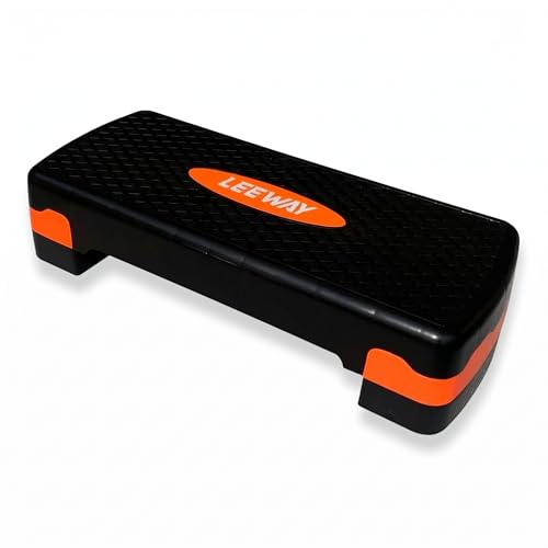 Image of Leeway Stepper for Exercise at Home | 2-Level Adjustable Aerobic Step Platform | Non-Slip Step Board for Cardio | Mini Gym Stepper for Weight & Fitness Workout Cardio | Gym Stool