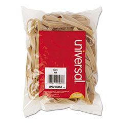 (3 Pack Value Bundle) UNV00464 Rubber Bands, Size 64, 3-1/2 x 1/4, 80 Bands/1/4lb Pack