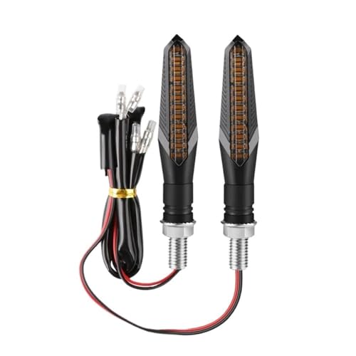 Momt clignotants moto pliables 12 LED - Kit de feux arrière pour personnalisation custom