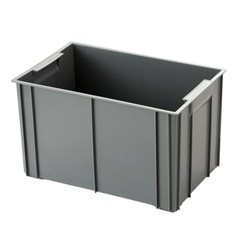 Boîte utilitaire empilable en PP robuste avec poignée ergonomique grise - 2
