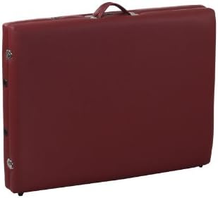 Heaven Massage Two Fold Burgundy Portable Massage Table - PU Leather