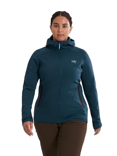 Arc'teryx Kyanite Womens Hoody | Warm Polartec Stretch Fleece Midweight | Moisture-Wicking Durable Zip Up Hoodies for Women | Midnight Frost, Small