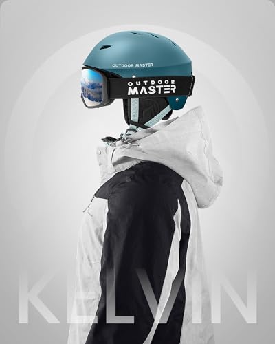 Image of OutdoorMaster Kelvin Ski Helmet - Snowboard Helmet for Men, Women & Youth | Ski & Snowboard Use,Fits Men,Women & Youth,ASTM Certified Impact Protection,Adjustable Ventilation