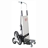 HanPiaoLiang Elektrische Sackkarre 200 kg Kapazität Elektrischer Arbeitssparender Bollerwagen 800 W Motor Elektro Treppensteiger Karre Edelstahl Heavy Duty Pritsche Transport