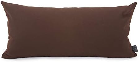 Howard Elliott Collection Kidney Pillow Chocolate, 11 x 22 Inch, Seascape Charcoal