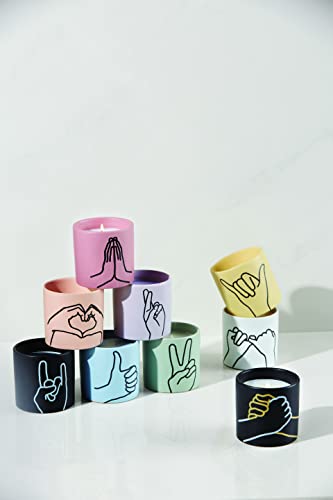 Paddywax Impressions Artisan Hand-Poured Scented Candle, 5.75-Ounce, Black - Rock On (Leather & Oakmoss) #TOP7