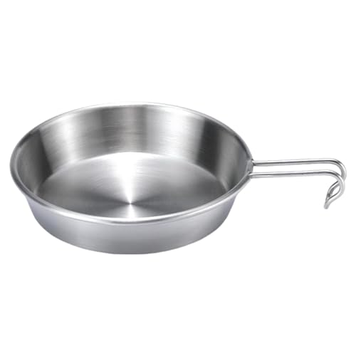 Stainless Steel Bowls,Rice Bowl - Foldable Outdoor Cup Camping Bowls 280ml Stainless Steel Bowl with Handles for RV Travel