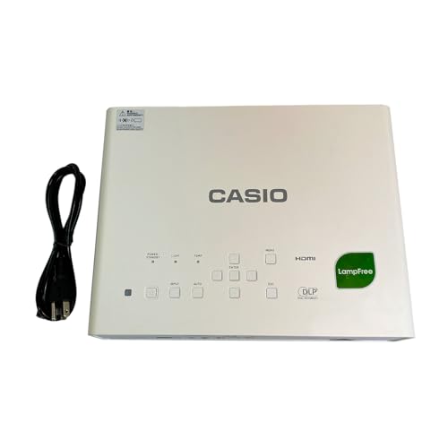 Casio XJ-M141 DLP Projector 3D Laser/LED Hybrid Crestron HDMI LAN 3D Ready 1080p, bundle Remote...
