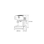 QJRGUY Retro Semi-automatic Coffee Machine Household Espresso Pump Type Integrated Milk Frother - Image 5