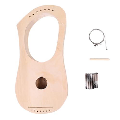 Perfeclan Lyre Harp 7 Saiten DIY Kit, Lyre Harfe mit 7 Metallsaiten, Lyres...