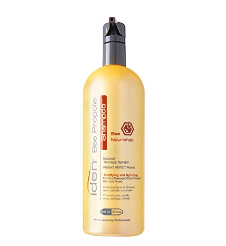 Iden Bee Propolis Bee Nourished Shampoo, For Damaged & Color-treated Hair, Quinoa Protein & Sweet Almond Oil, 32 fl.oz