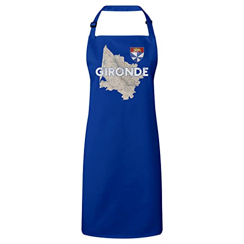Tablier cuisine premium bleu Gironde 33 idéal pour vos repas de terroir