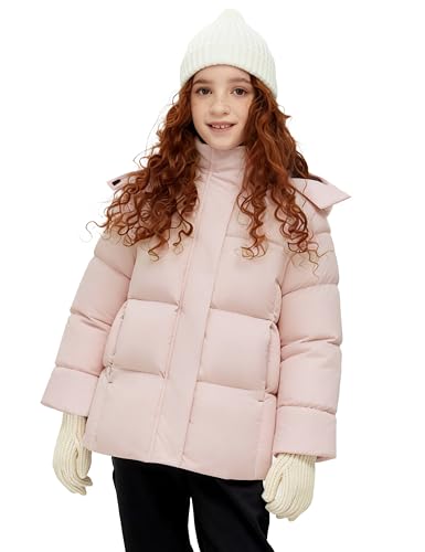 Image of ZSHOW Girls' Lightweight Puffer Jacket Warm Hooded Quilted Outerwear Jacket