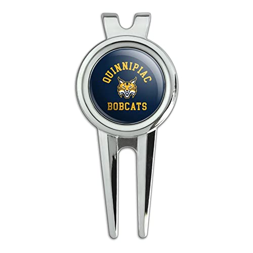 GRAPHICS & MORE Quinnipiac University Bobcats Logo Golf Divot Repair Tool and Ball Marker