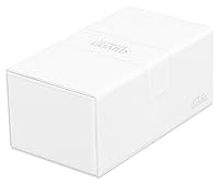 Ultimate Guard Twin Flip n Tray 200+ XenoSkin Monocolor Deck Box, White