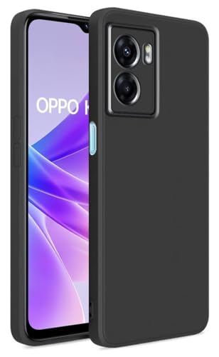 Image of BlazeTech for [ Realme Narzo 50 5G / Oppo K10 5G ] Liquid Silicone Back Case Cover Flexible |Inner Lining| with Camera Protection Back Cover for [ Realme Narzo 50 5G / Oppo K10 5G ] - Black