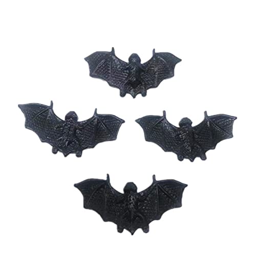YROHGKPN Lot de 20 petites chauves-souris 3D en plastique pour décoration d'Halloween, pour bricolage, maison, fenêtre, fête, décoration de pièce