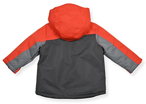 Image of Arctic Quest Boys' Bib Snow Pants and Ski Jacket Water-Resistant Snowsuit For Kids Winter Hooded Jacket, Bold Spice, 5-6